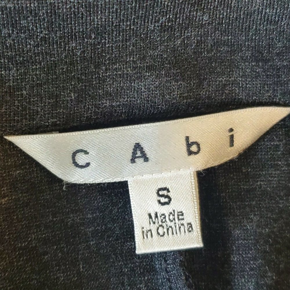 CABI Sz Small Charcoal Gray Stretch Ponte LISBON TOPPER One Button Jacket - Picture 7 of 9